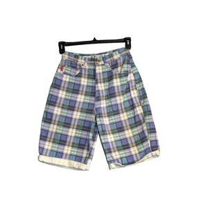 Vintage Plaid Shorts By Absolutely No Jeans Size 9
